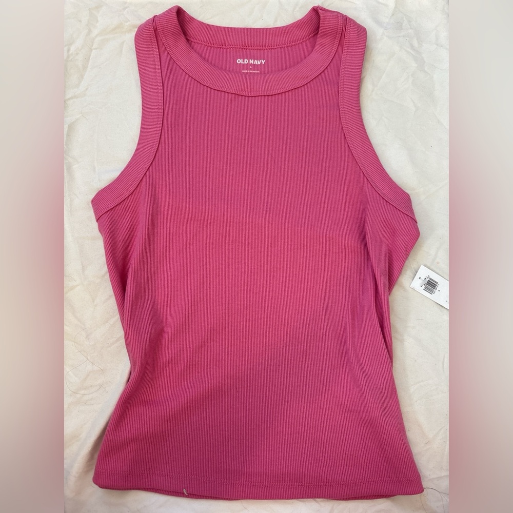 Old Navy Pink Fitted Tank Top